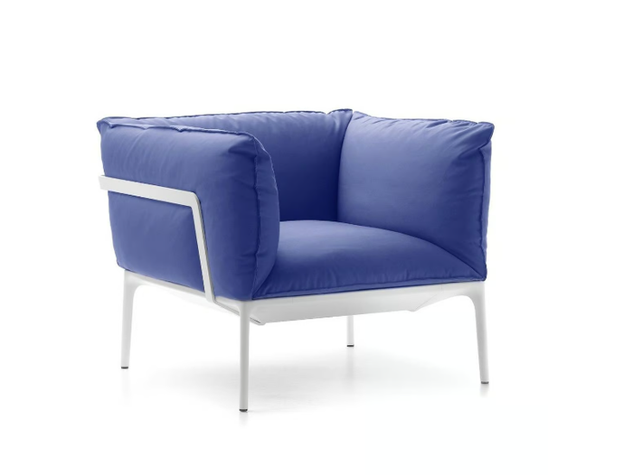 YALE - Upholstered fabric armchair with armrests _ MDF Italia